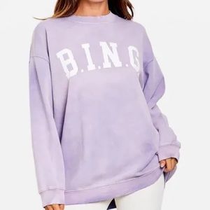 Lavender Anine Bing Sweatshirt